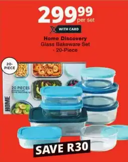 Checkers Home Discovery Glass Bakeware Set offer