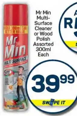 Pick n Pay Mr Min Multi- Surface Cleaner or Wood Polish Assorted offer