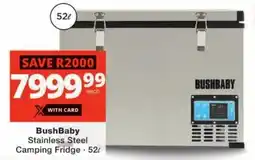 Checkers BushBaby Stainless Steel Camping Fridge offer