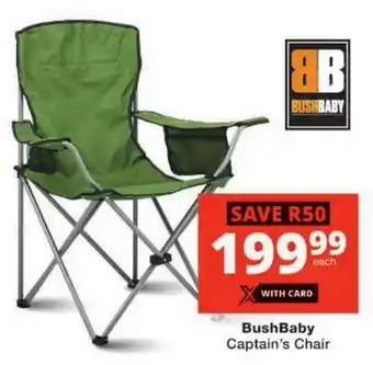 Checkers BushBaby Captain's Chair offer