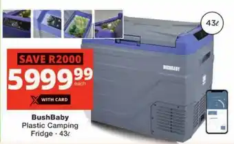 Checkers BushBaby Plastic Camping Fridge offer