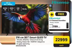 Makro Hisense 216 cm 85" Smart QLED TV offer