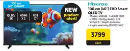 Makro Hisense 100 cm 40" FHD Smart QLED TV offer