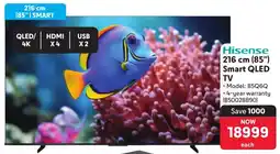 Makro Hisense 216 cm 85" Smart QLED TV offer