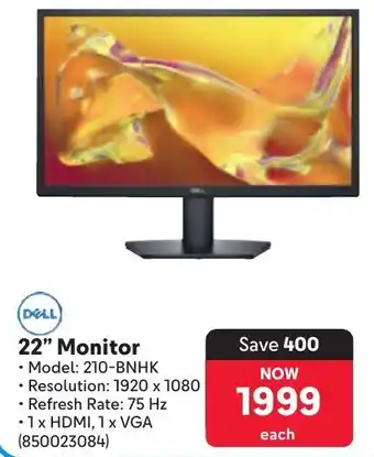 Makro DELL 22" Monitor offer