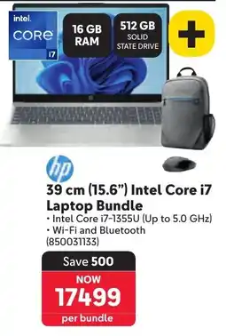 Makro HP 39 cm 15.6" Intel Core i7 Laptop Bundle offer