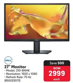 Makro DELL 27" Monitor offer