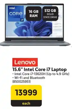 Makro Lenovo 15.6" Intel Core i7 Laptop offer