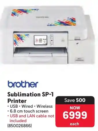 Makro Brother Sublimation SP-1 Printer offer