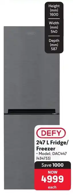 Makro DEFY Fridge/ Freezer offer