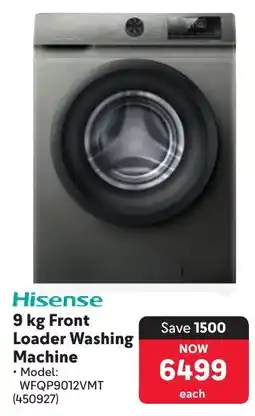 Makro Hisense Front Loader Washing Machine offer
