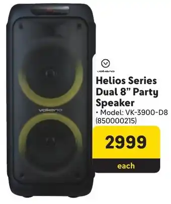 Makro Volkano Helios Series Dual 8" Party Speaker offer