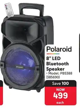 Makro Polaroid 8" LED Bluetooth Speaker offer
