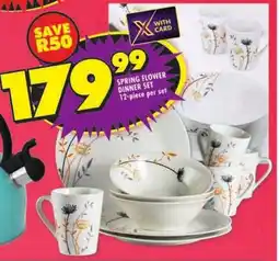 Shoprite Spring flower dinner set offer