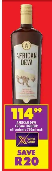Shoprite AFRICAN DEW CREAM LIQUEUR offer