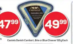 Pick n Pay Castelo Danish Cambert, Brie or Blue Cheese 125g Each offer