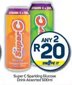 Pick n Pay Super C Sparkling Glucose Drink Assorted 500ml offer