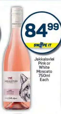 Pick n Pay Jakkalsvlei Pink or White Moscato 750ml offer