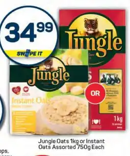 Pick n Pay Jungle Oats 1kg or Instant Oats Assorted 750g offer