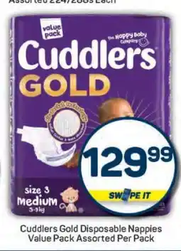 Pick n Pay CUDDLERS Gold Disposable Nappies offer