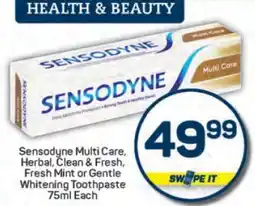 Pick n Pay SENSODYNE TOOTHPASTE offer