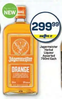 Pick n Pay Jagermeister Herbal Liqueur Assorted 750ml Each offer