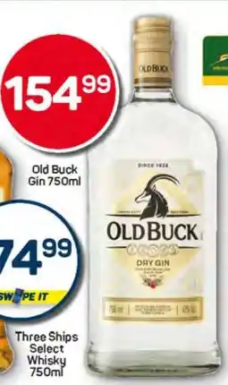 Pick n Pay Old Buck Gin 750ml offer