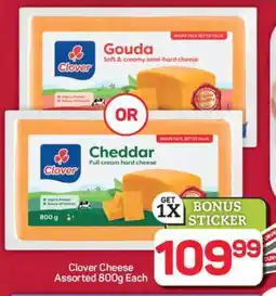 Pick n Pay Hypermarket Clover Cheese Assorted 800g Each offer