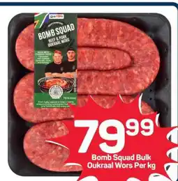 Pick n Pay Bomb Squad Bulk Oukraal Wors offer