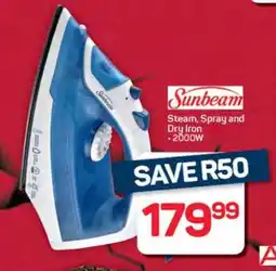 Pick n Pay Hypermarket Sunbeam Steam, Spray and Dry Iron offer