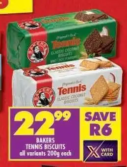 Shoprite Bakers Tennis Biscuits offer