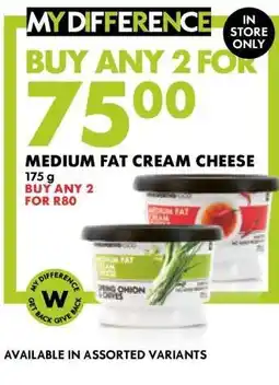 Woolworths Medium Fat Cream Cheese offer