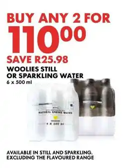 Woolworths Woolies Still or Sparkling Water offer