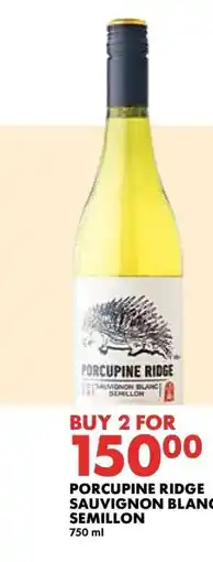 Woolworths Porcupine Ridge Sauvignon Blanc Semillon offer