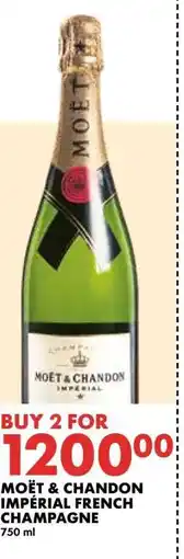Woolworths MOËT & CHANDON IMPÉRIAL FRENCH CHAMPAGNE offer