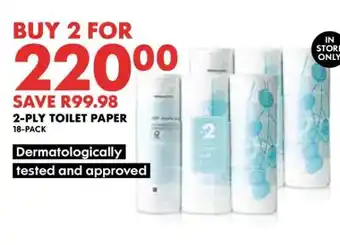 Woolworths 2-Ply Toilet Paper 18-Pack offer