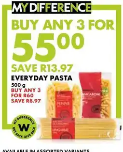 Woolworths Everyday Pasta offer