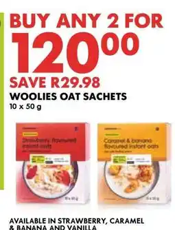 Woolworths Woolies Oat Sachets offer
