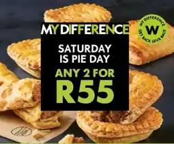 Woolworths Any 2 Pies offer