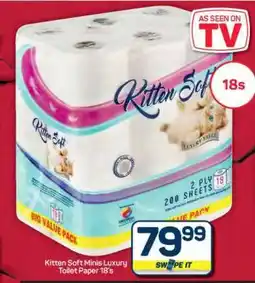 Pick n Pay Hypermarket Kitten Soft Minis Luxury Toilet Paper 18's offer
