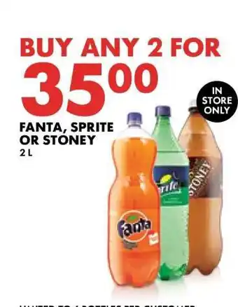 Woolworths Fanta Sprite or Stoney offer