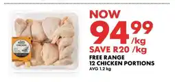 Woolworths Free Range 12 Chicken Portions offer