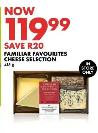 Woolworths Familiar Favourites Cheese Selection offer