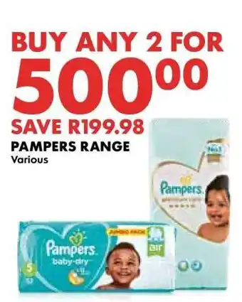 Woolworths Pampers Range offer
