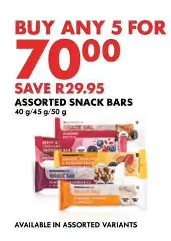 Woolworths Assorted Snack Bars offer