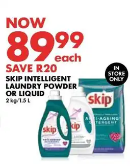 Woolworths Skip Intelligent Laundry Powder or Liquid offer