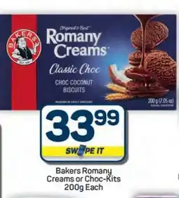 Pick n Pay Hypermarket Bakers Romany Creams or Choc-kits offer