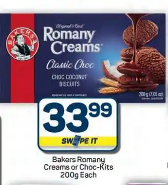 Pick n Pay Hypermarket Bakers Romany Creams or Choc-kits offer