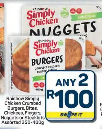 Pick n Pay Hypermarket Rainbow Simply Chicken Products offer