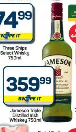 Pick n Pay Hypermarket Jameson Triple Distilled Irish Whiskey 750ml offer